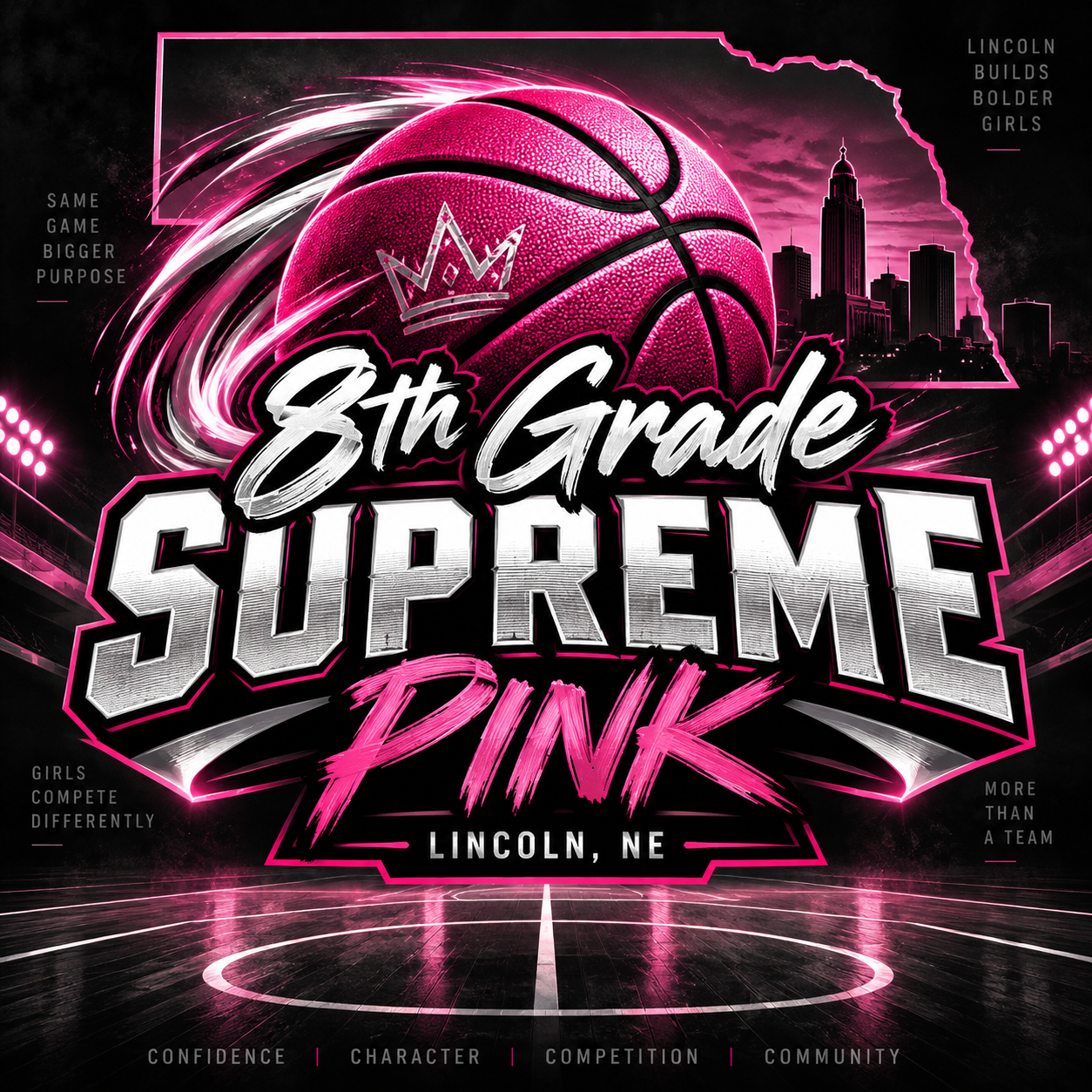 8th grade Supreme Pink